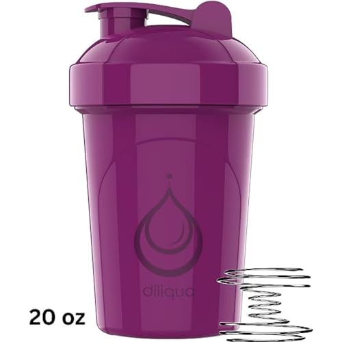 4 PACK, 20 oz Shaker Bottles for Protein Mixes | BPA-Free & Dishwasher Safe | 4 small protein shaker bottle | Shaker Cups for protein shakes | Blender Shaker Bottle Pack
