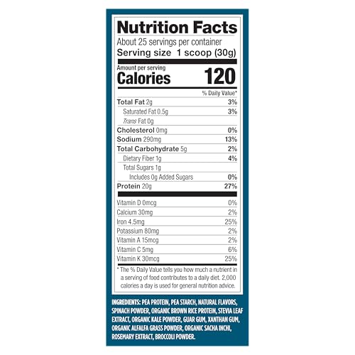 Vega Protein & Greens Powder, Chocolate, 28.7 Ounce