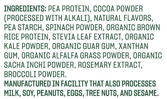 Vega Protein & Greens Powder, Chocolate, 28.7 Ounce