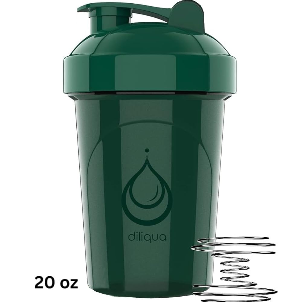 4 PACK, 20 oz Shaker Bottles for Protein Mixes | BPA-Free & Dishwasher Safe | 4 small protein shaker bottle | Shaker Cups for protein shakes | Blender Shaker Bottle Pack