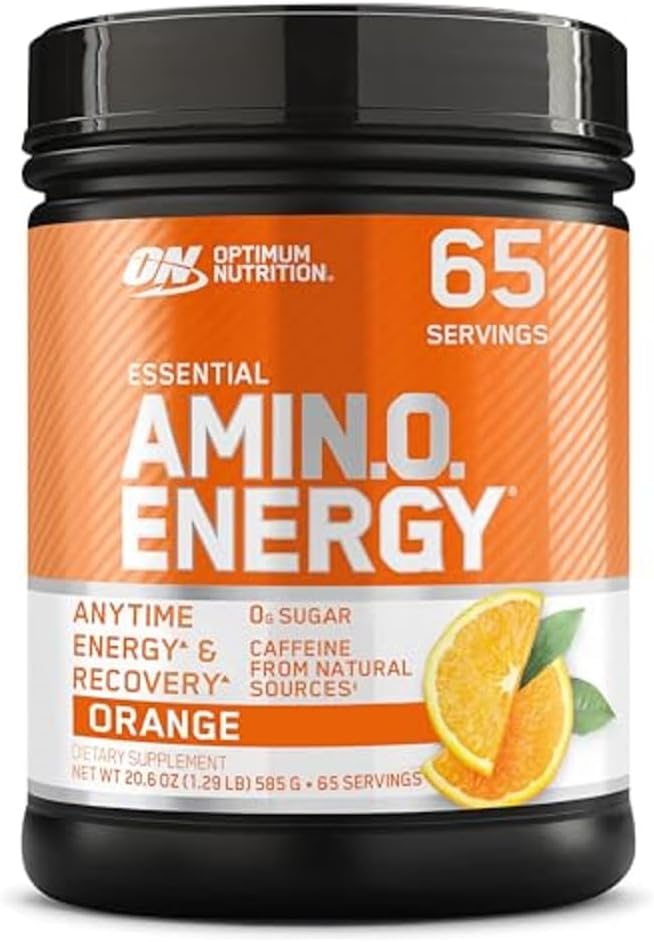 Optimum Nutrition Amino Energy - Pre Workout with Green Tea, BCAA, Amino Acids, Keto Friendly, Green Coffee Extract, Energy Powder - Blue Raspberry, 30 Servings (Packaging May Vary)
