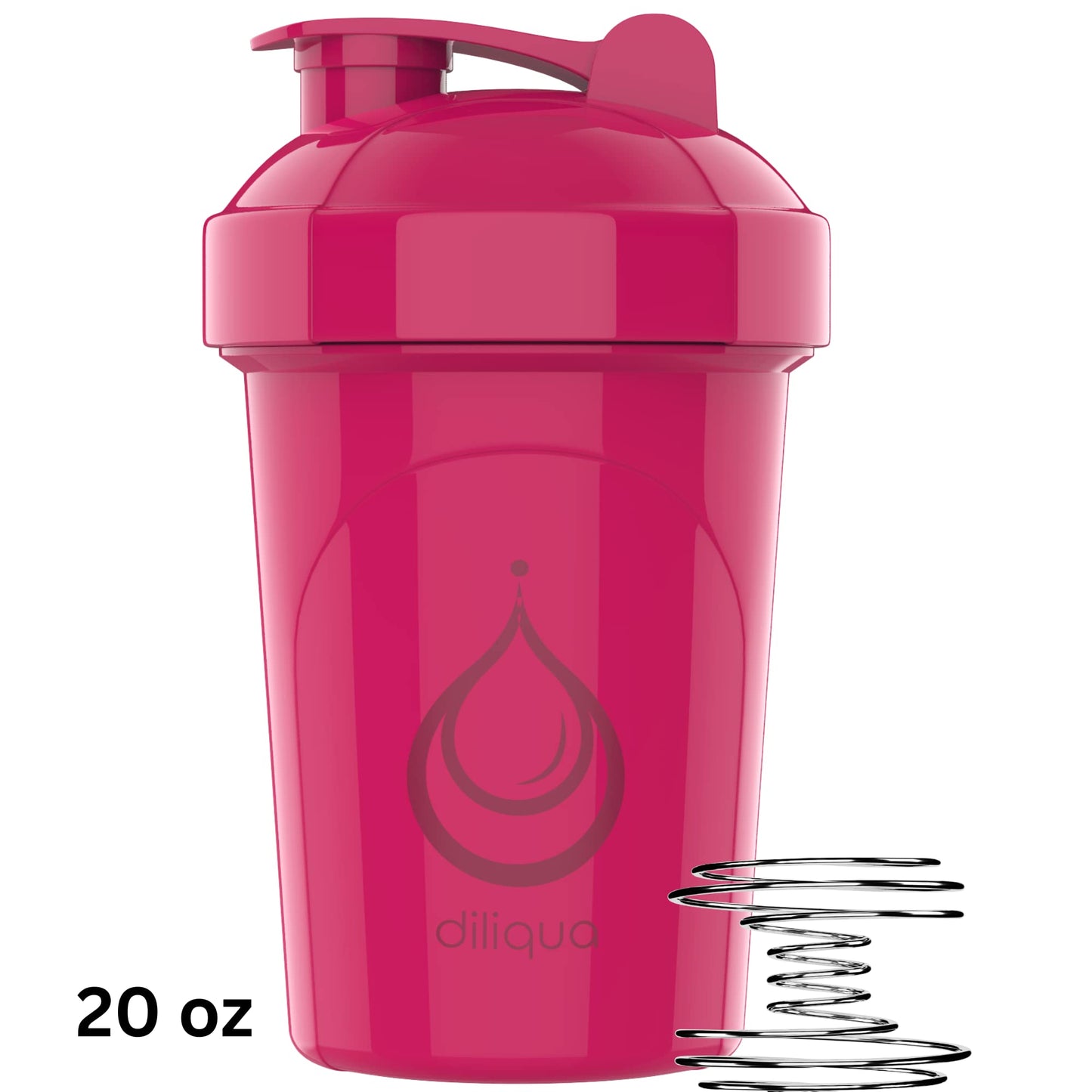 4 PACK, 20 oz Shaker Bottles for Protein Mixes | BPA-Free & Dishwasher Safe | 4 small protein shaker bottle | Shaker Cups for protein shakes | Blender Shaker Bottle Pack