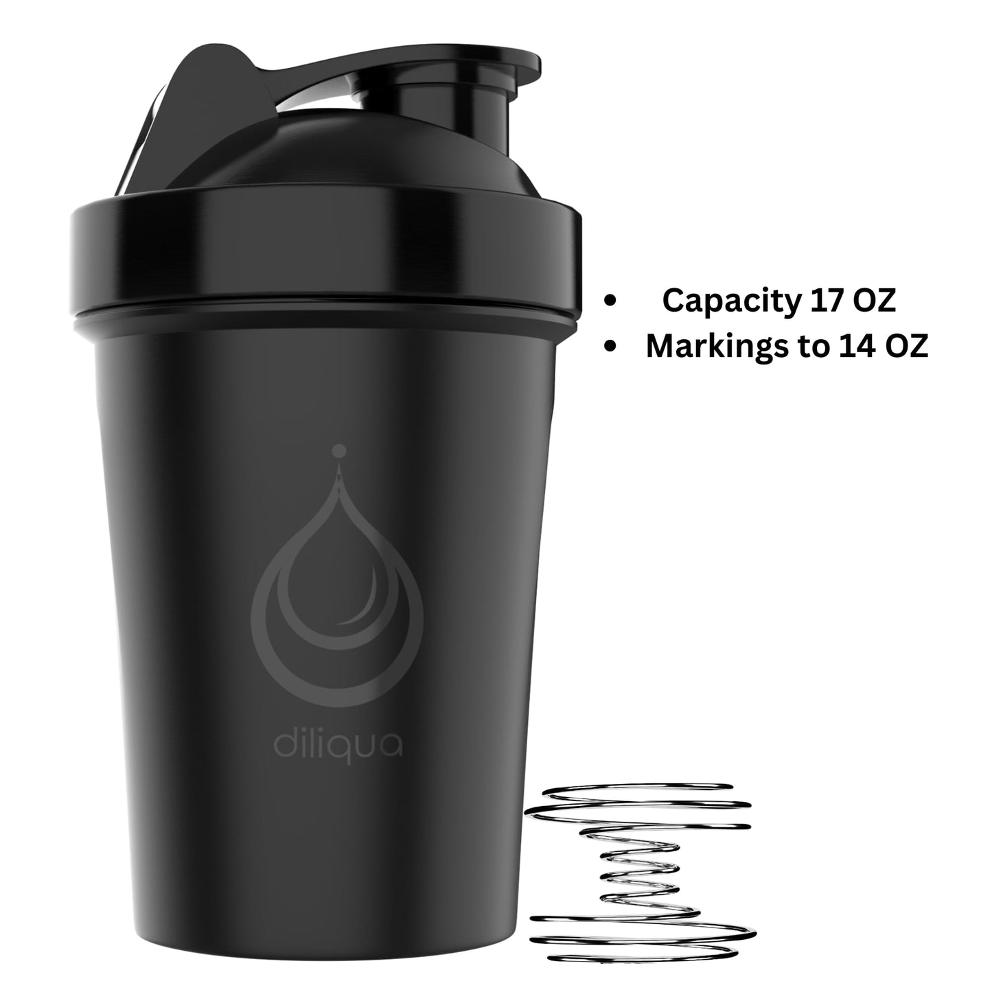 4 PACK, 20 oz Shaker Bottles for Protein Mixes | BPA-Free & Dishwasher Safe | 4 small protein shaker bottle | Shaker Cups for protein shakes | Blender Shaker Bottle Pack
