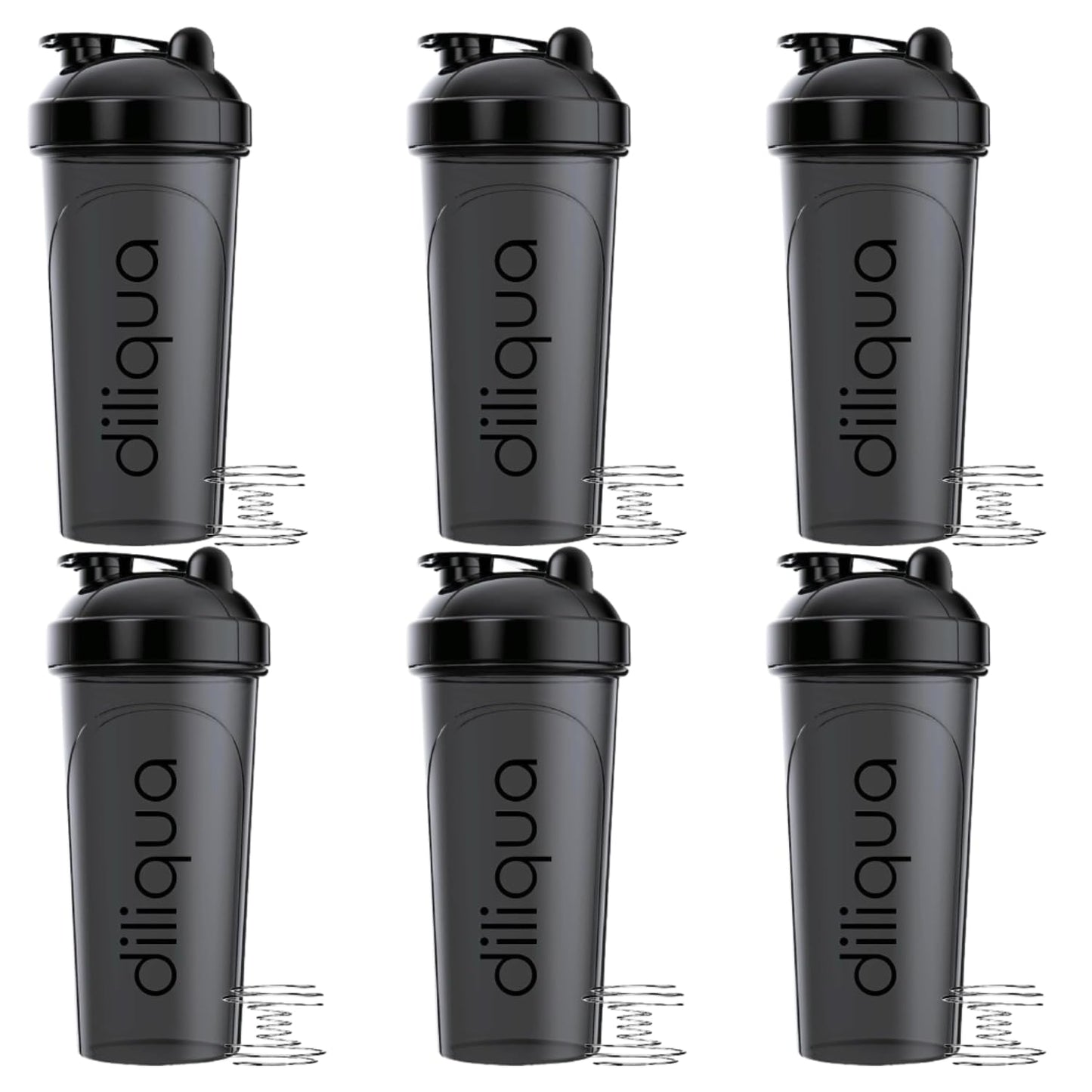 4 PACK, 20 oz Shaker Bottles for Protein Mixes | BPA-Free & Dishwasher Safe | 4 small protein shaker bottle | Shaker Cups for protein shakes | Blender Shaker Bottle Pack