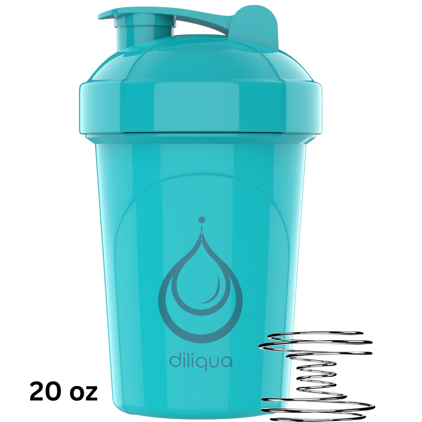 4 PACK, 20 oz Shaker Bottles for Protein Mixes | BPA-Free & Dishwasher Safe | 4 small protein shaker bottle | Shaker Cups for protein shakes | Blender Shaker Bottle Pack