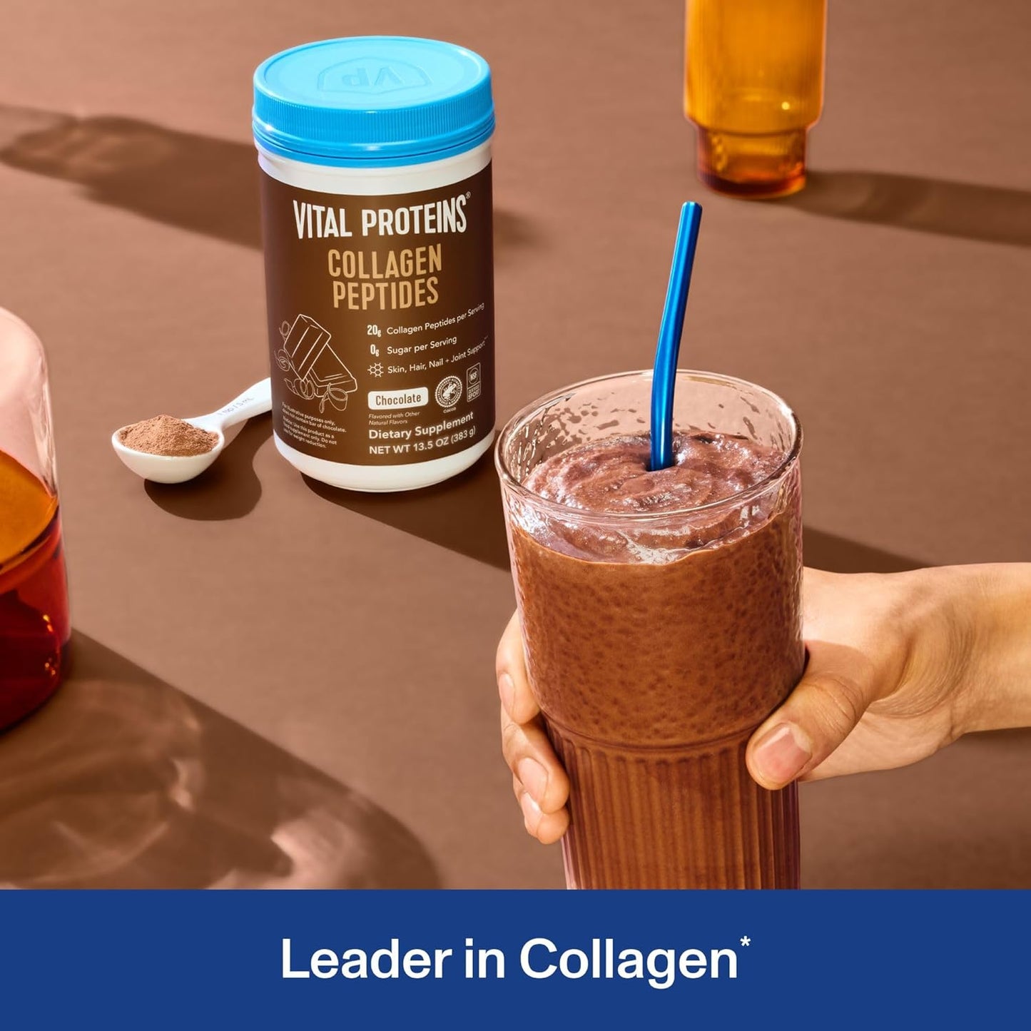 Vital Proteins Collagen Peptides Powder - Grass Fed Collagen Peptides for Hair, Nail, Skin, Bone & Joint Health, Unflavored, 9.33oz