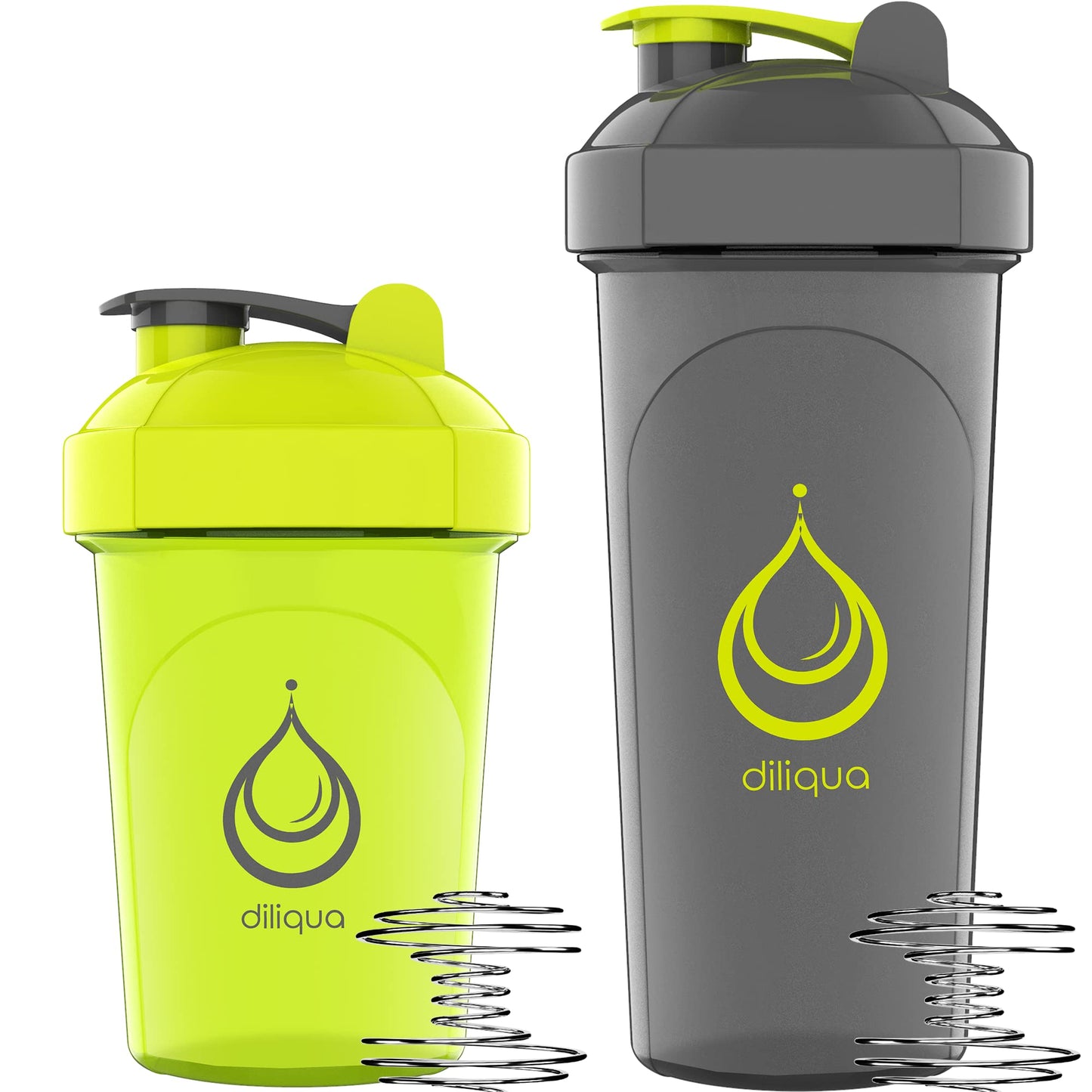 4 PACK, 20 oz Shaker Bottles for Protein Mixes | BPA-Free & Dishwasher Safe | 4 small protein shaker bottle | Shaker Cups for protein shakes | Blender Shaker Bottle Pack