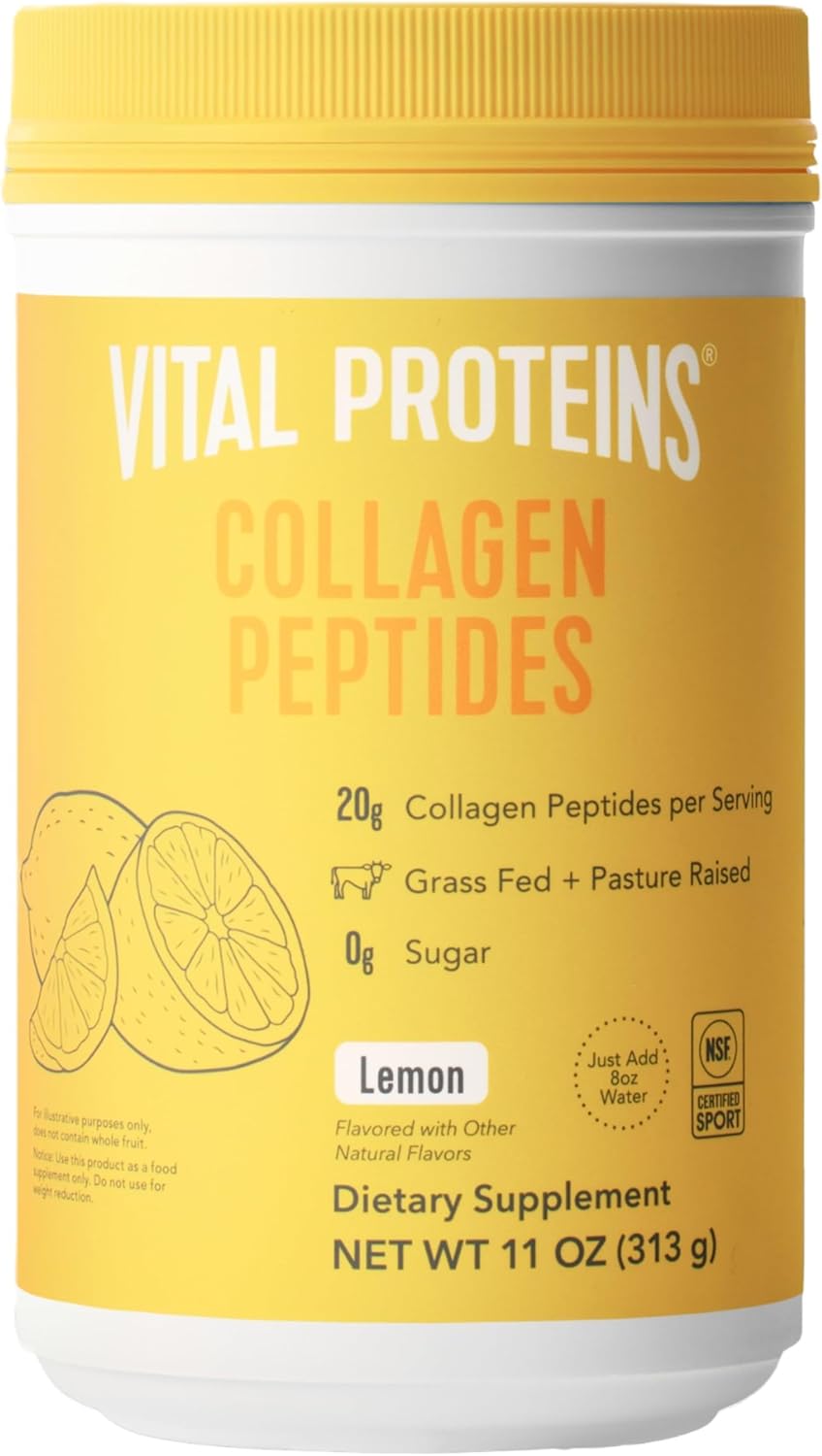Vital Proteins Collagen Peptides Powder - Grass Fed Collagen Peptides for Hair, Nail, Skin, Bone & Joint Health, Unflavored, 9.33oz