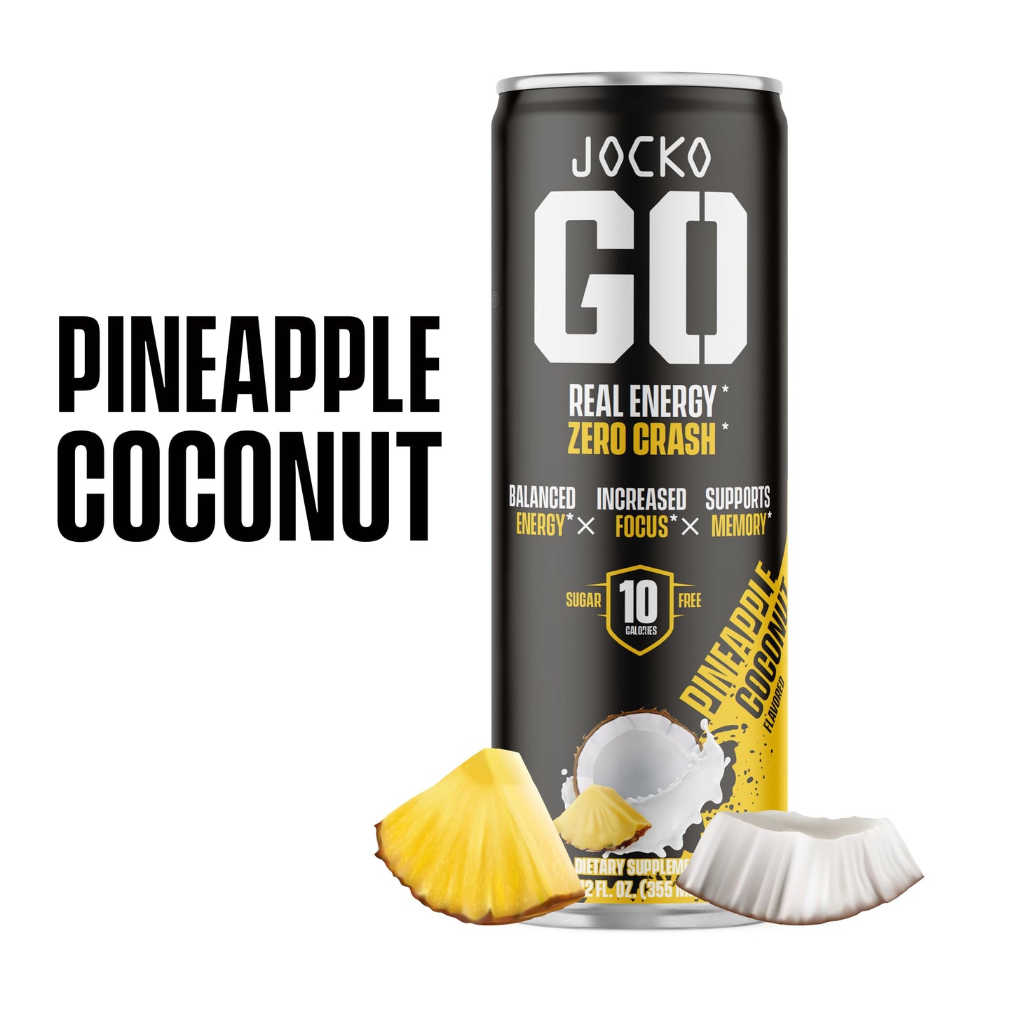 Jocko GO Energy Drink (Afterburner Orange) - KETO, Vitamin B12, Vitamin B6, Electrolytes, L Theanine, Magnesium- All Natural Energy Boost, Sugar Free Nootropic Monk Fruit Blend - 12 Pack