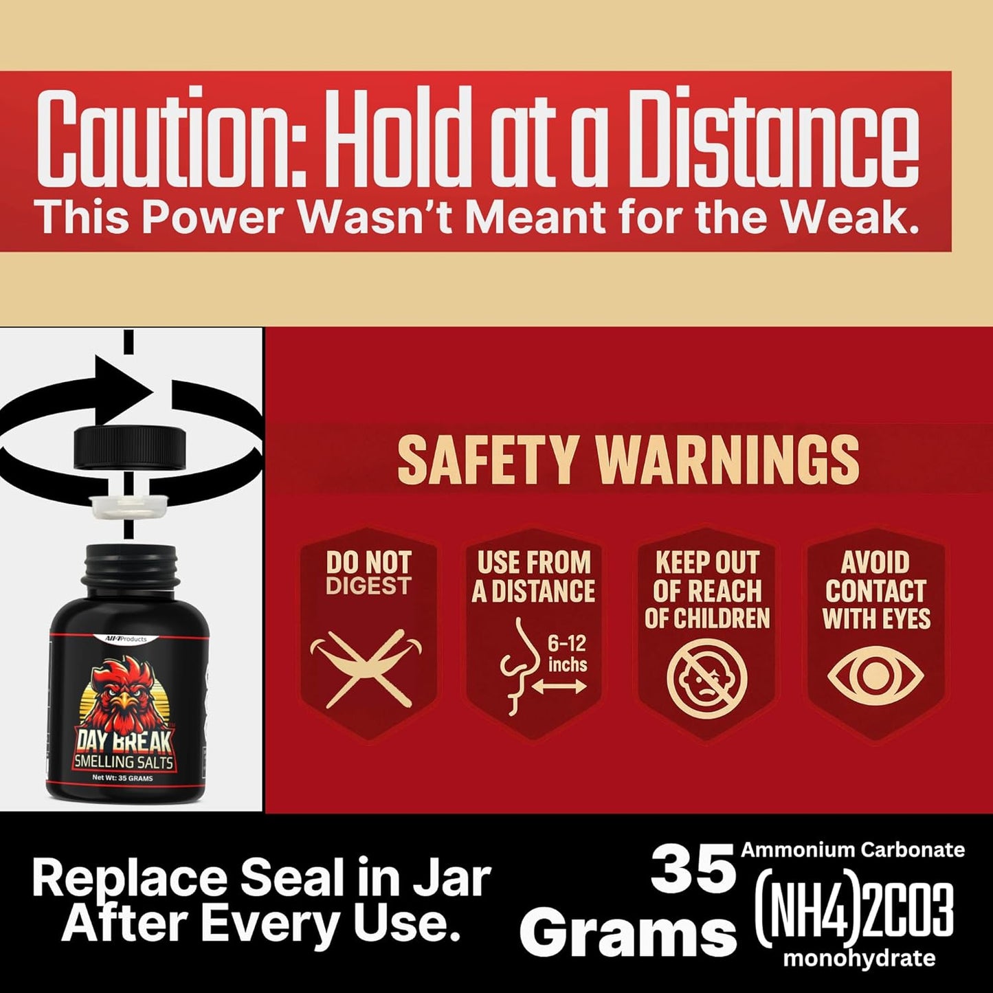 Smelling Salts Ammonia Inhalants, Smelling Salts Powerlifting Athletes Strong Drivers Powerful Focus Wake up Energy, Rush Inhalant, Driver, Wake up Fighter Football Hockey Baseball Weight Lifting