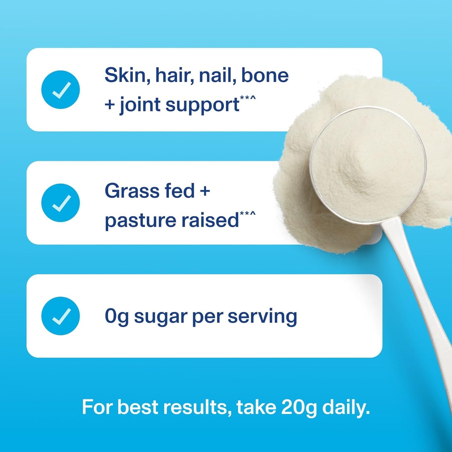 Vital Proteins Collagen Peptides Powder - Grass Fed Collagen Peptides for Hair, Nail, Skin, Bone & Joint Health, Unflavored, 9.33oz