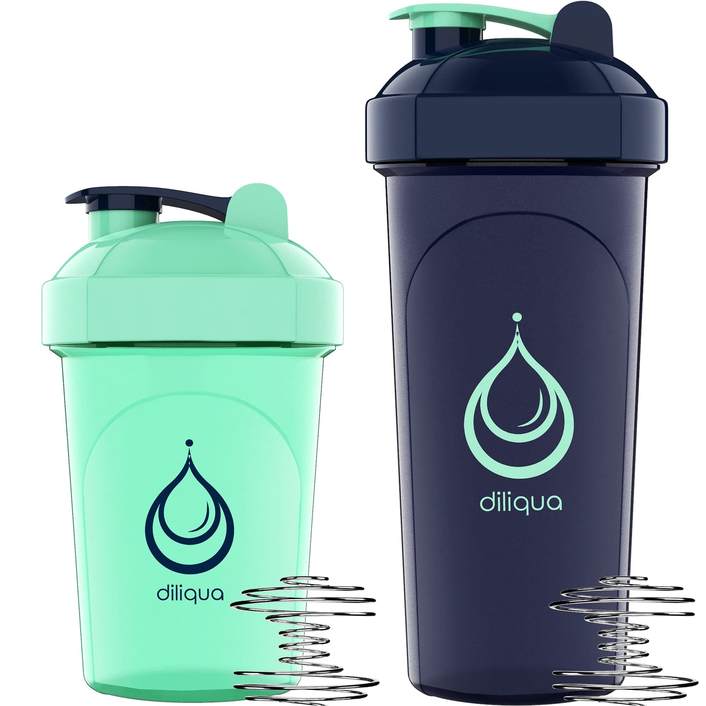 4 PACK, 20 oz Shaker Bottles for Protein Mixes | BPA-Free & Dishwasher Safe | 4 small protein shaker bottle | Shaker Cups for protein shakes | Blender Shaker Bottle Pack