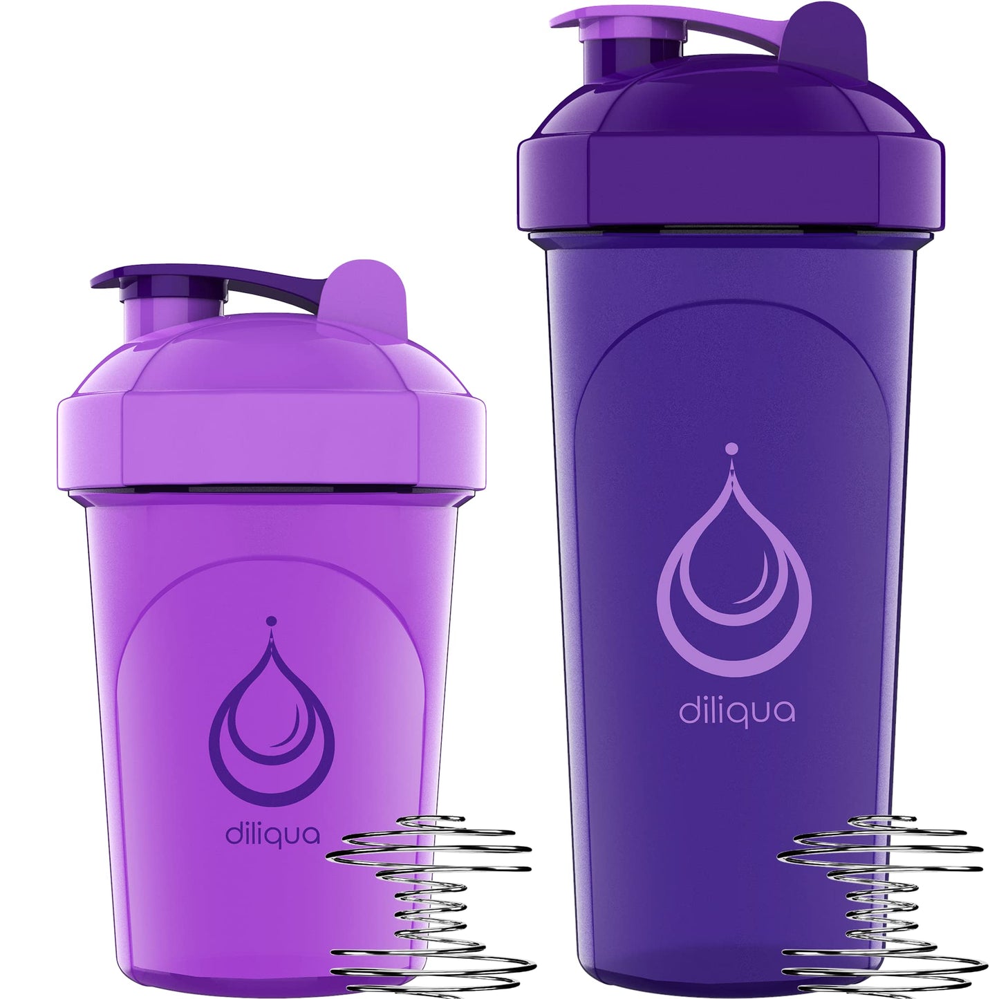 4 PACK, 20 oz Shaker Bottles for Protein Mixes | BPA-Free & Dishwasher Safe | 4 small protein shaker bottle | Shaker Cups for protein shakes | Blender Shaker Bottle Pack