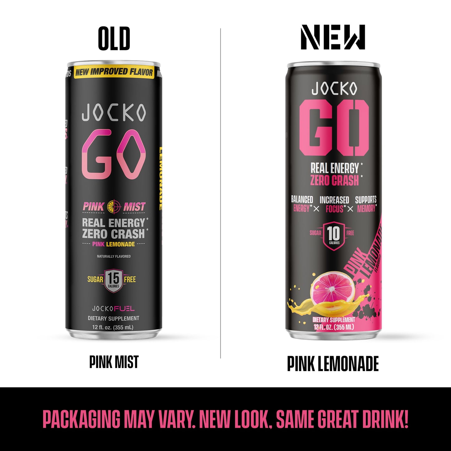 Jocko GO Energy Drink (Afterburner Orange) - KETO, Vitamin B12, Vitamin B6, Electrolytes, L Theanine, Magnesium- All Natural Energy Boost, Sugar Free Nootropic Monk Fruit Blend - 12 Pack