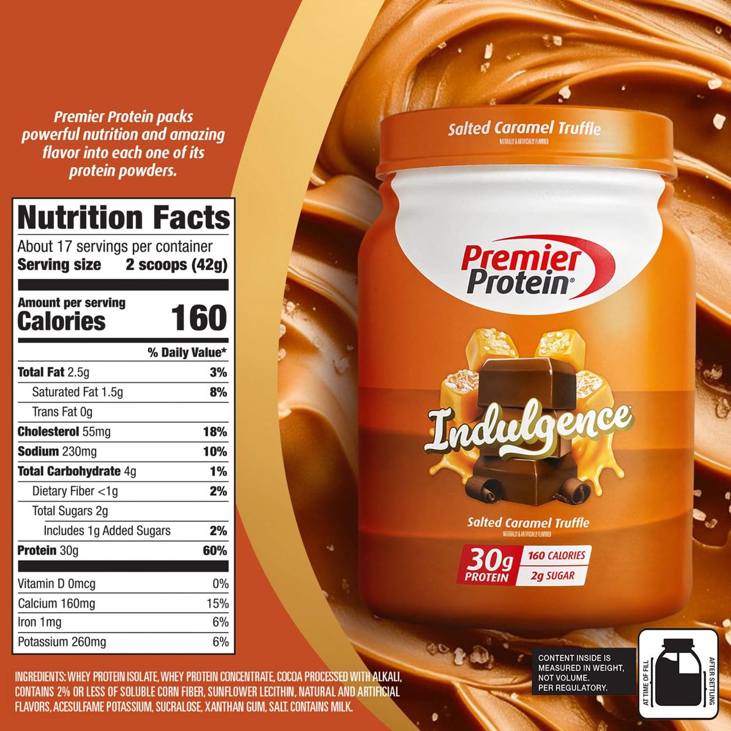 Premier Protein Powder, Chocolate Milkshake, 30g Protein, 1g Sugar, 100% Whey Protein, Keto Friendly, No Soy Ingredients, Gluten Free, 17 Servings, 24.5 Ounce (Pack of 1)