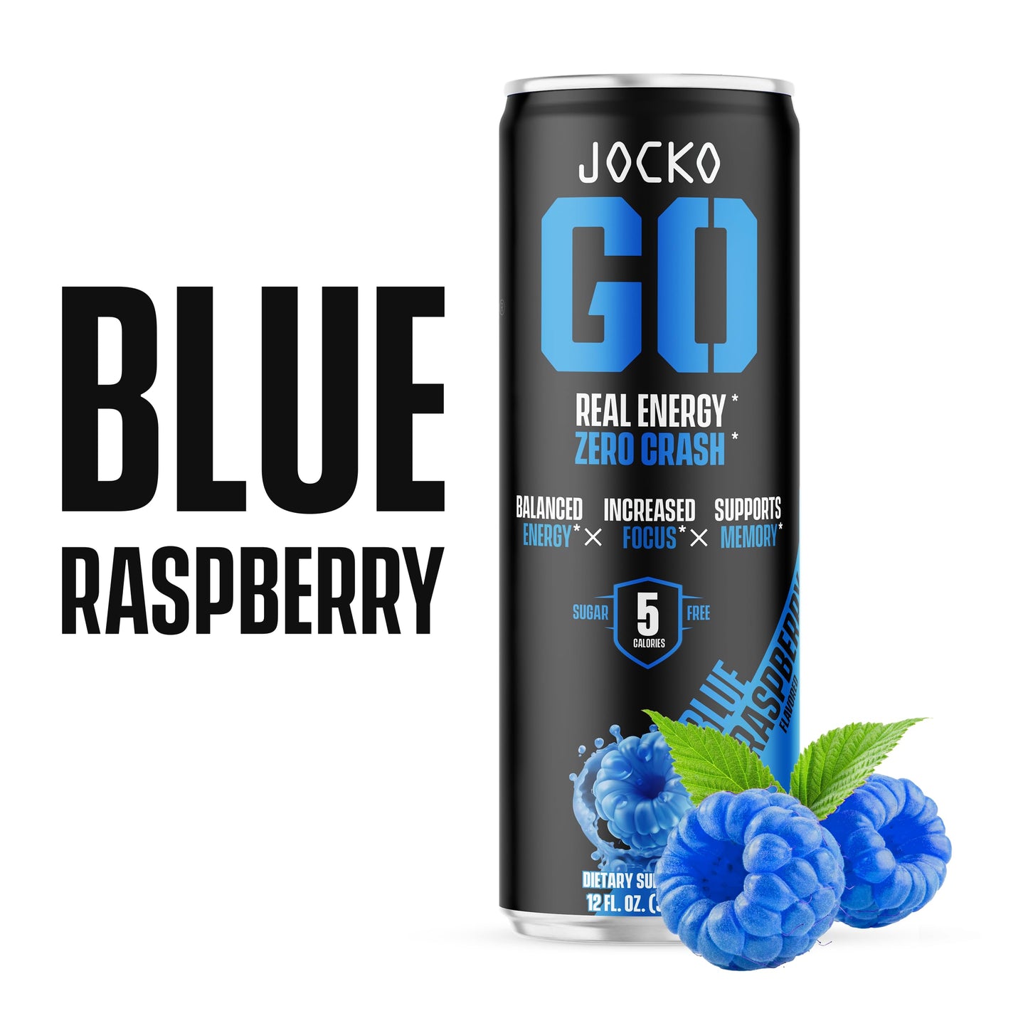 Jocko GO Energy Drink (Afterburner Orange) - KETO, Vitamin B12, Vitamin B6, Electrolytes, L Theanine, Magnesium- All Natural Energy Boost, Sugar Free Nootropic Monk Fruit Blend - 12 Pack
