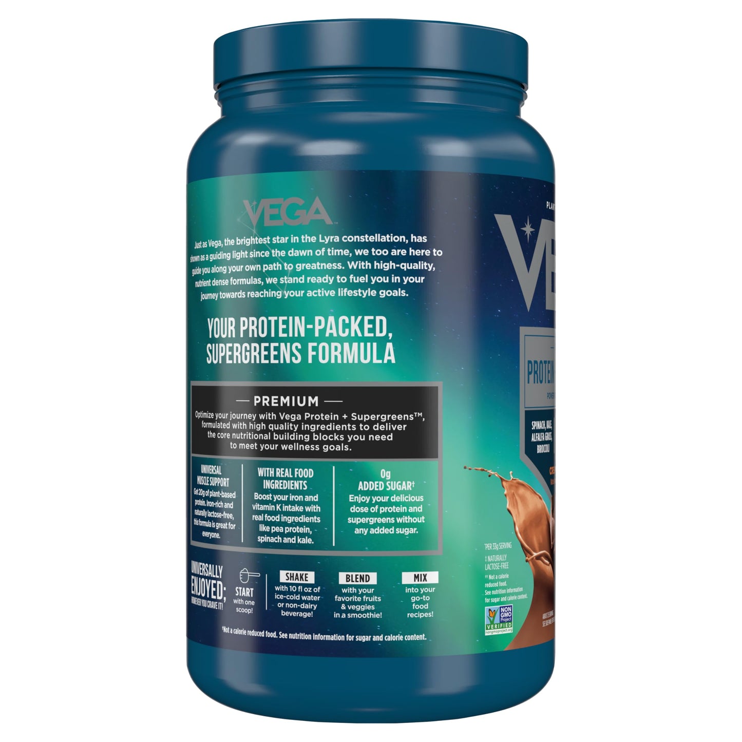Vega Protein & Greens Powder, Chocolate, 28.7 Ounce
