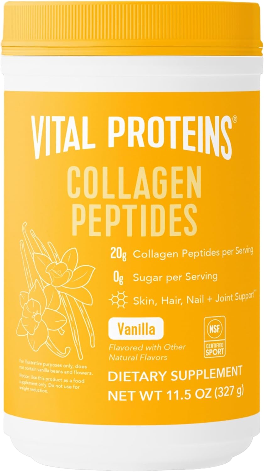 Vital Proteins Collagen Peptides Powder - Grass Fed Collagen Peptides for Hair, Nail, Skin, Bone & Joint Health, Unflavored, 9.33oz