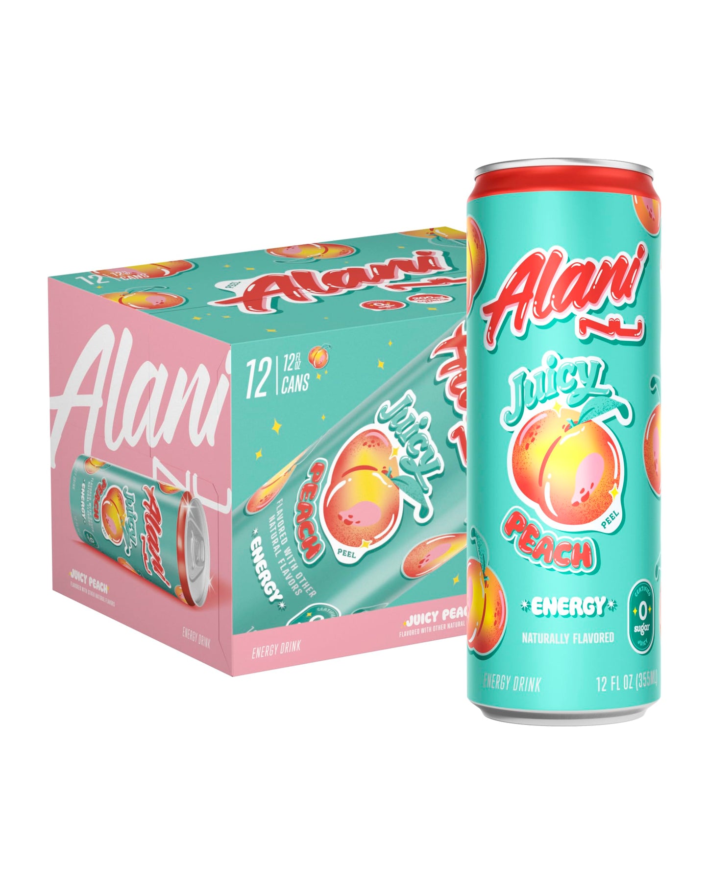 Alani Nu VARIETY PACK CHERRY TWIST, PINK SLUSH, ORANGE KISS Sugar Free, Low Calorie Energy Drinks, 200mg Caffeine, Biotin B Vitamins, Zero Sugar, 10 Calories, 12 Fl Oz Cans, 12 Pack