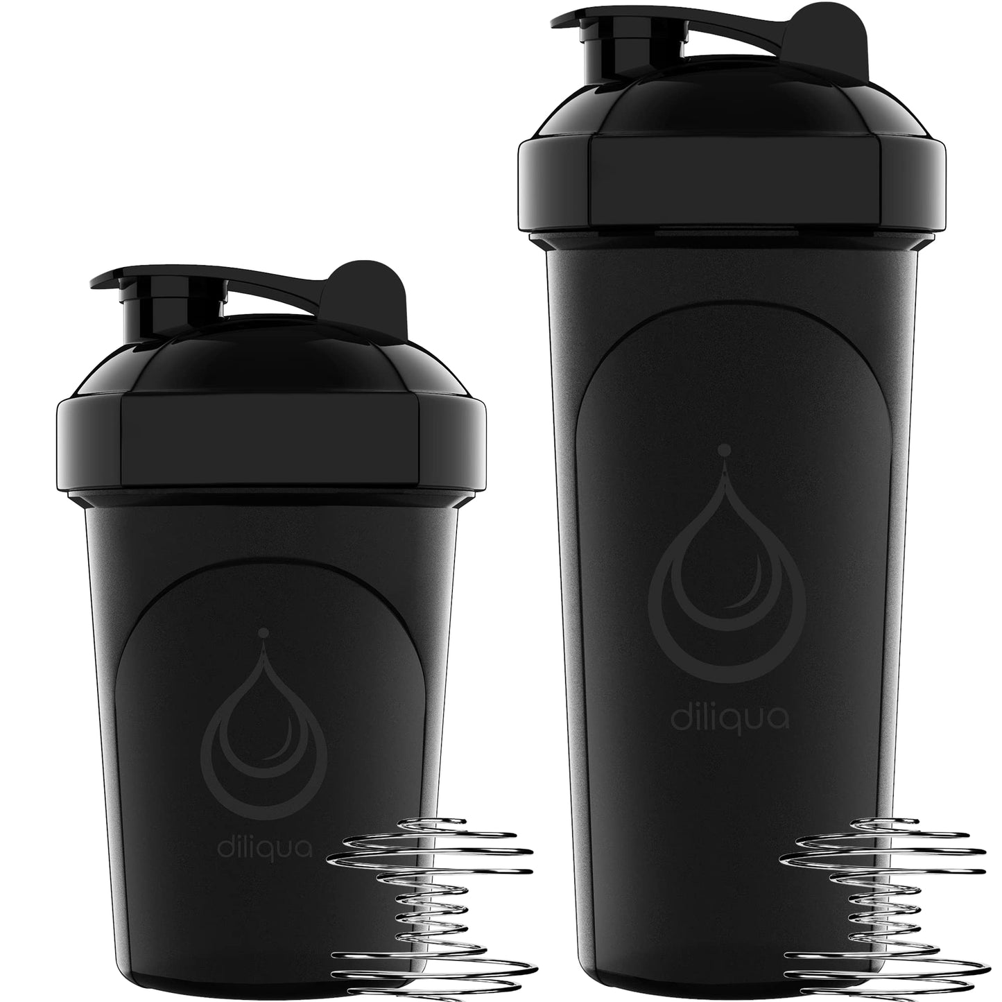 4 PACK, 20 oz Shaker Bottles for Protein Mixes | BPA-Free & Dishwasher Safe | 4 small protein shaker bottle | Shaker Cups for protein shakes | Blender Shaker Bottle Pack