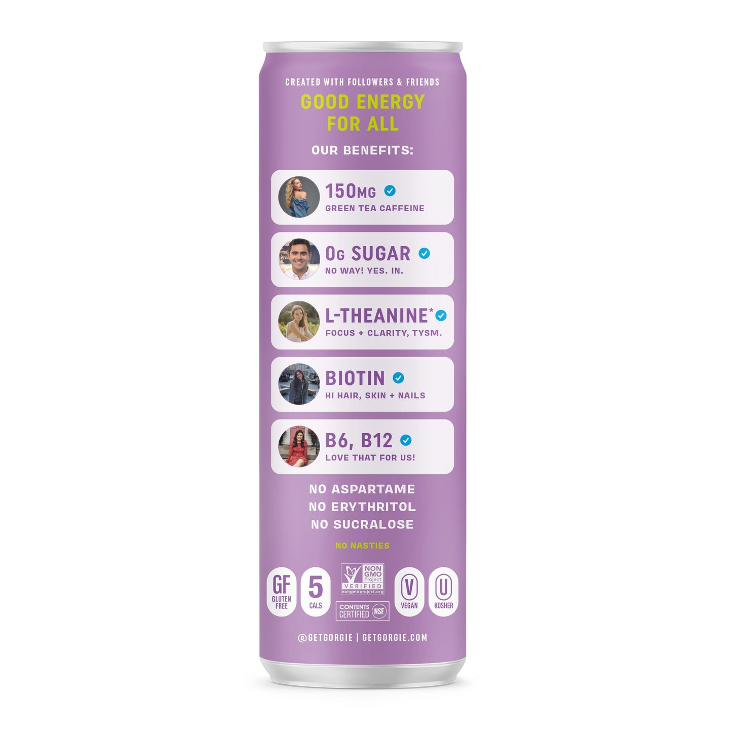 GORGIE Bestsellers Variety, Sugar-Free Natural Energy Drink Sparkling, Healthy Energy Drinks - Green Tea, Biotin, B Vitamins -150mg Caffeine, Vegan, & Low Calorie (Pack of 12)