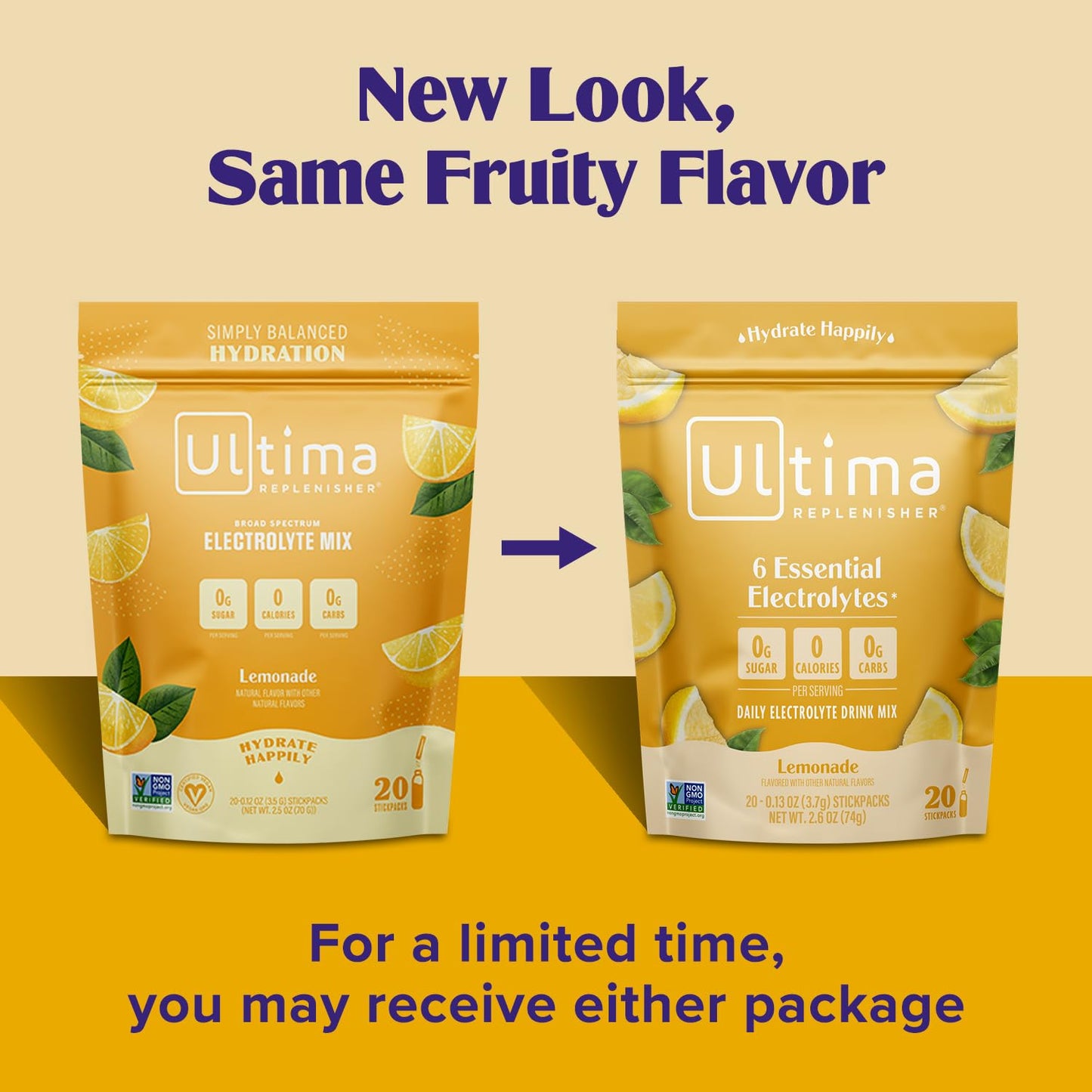 Ultima Replenisher Daily Electrolyte Powder Drink Mix – Original Variety, 20 Stickpacks – Hydration Packets with 6 Electrolytes and Minerals – Keto Friendly, Vegan, Non-GMO and Sugar-Free