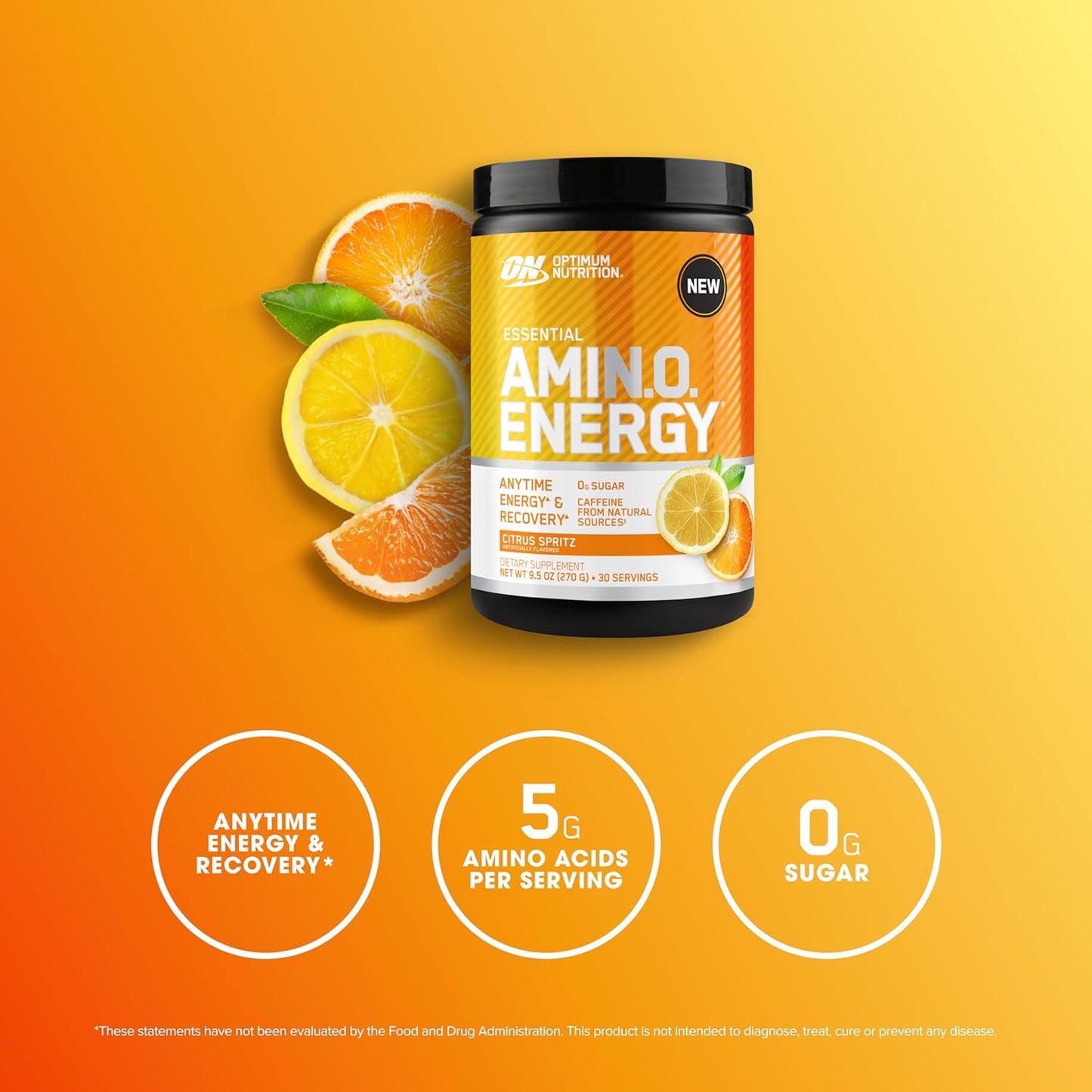 Optimum Nutrition Amino Energy - Pre Workout with Green Tea, BCAA, Amino Acids, Keto Friendly, Green Coffee Extract, Energy Powder - Blue Raspberry, 30 Servings (Packaging May Vary)