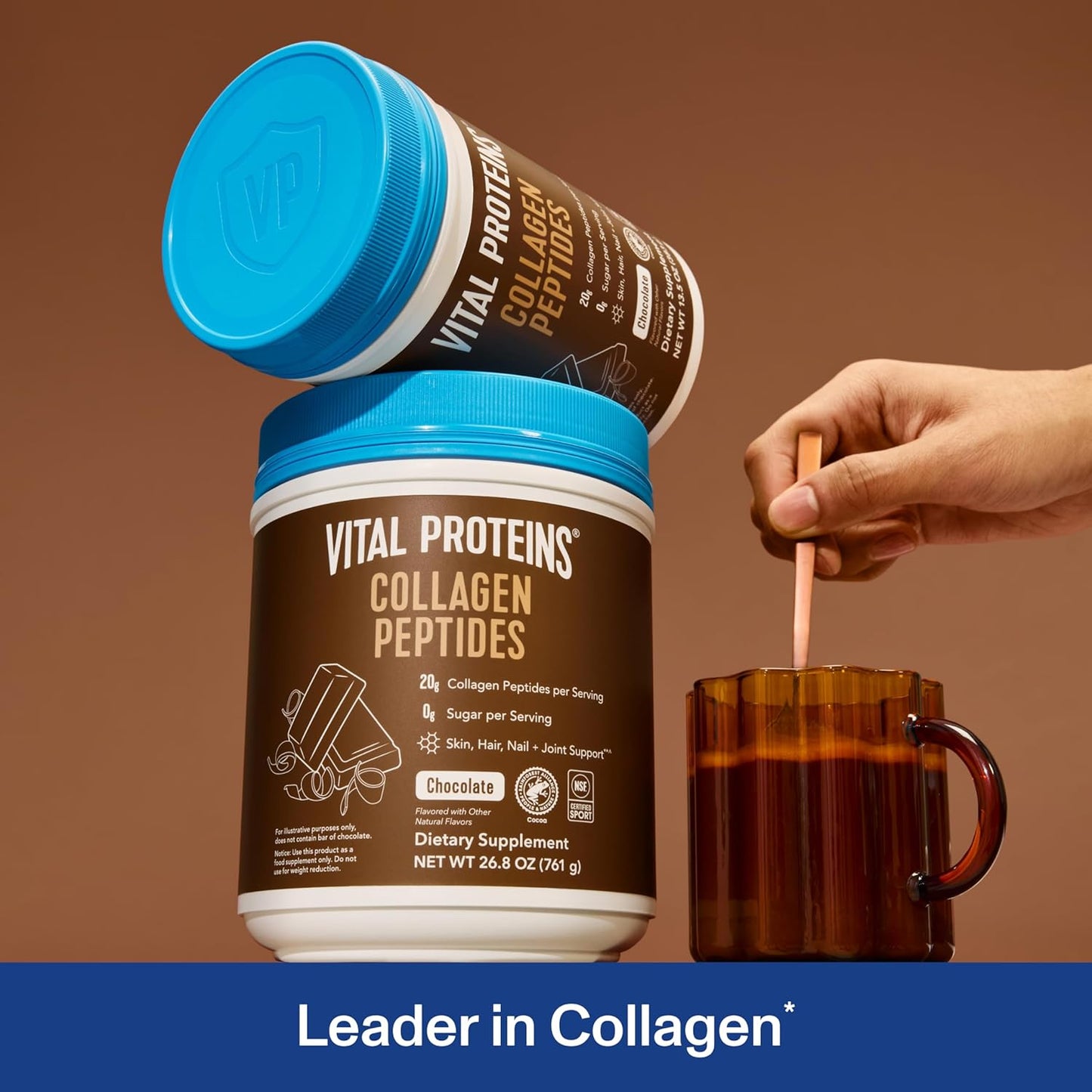 Vital Proteins Collagen Peptides Powder - Grass Fed Collagen Peptides for Hair, Nail, Skin, Bone & Joint Health, Unflavored, 9.33oz