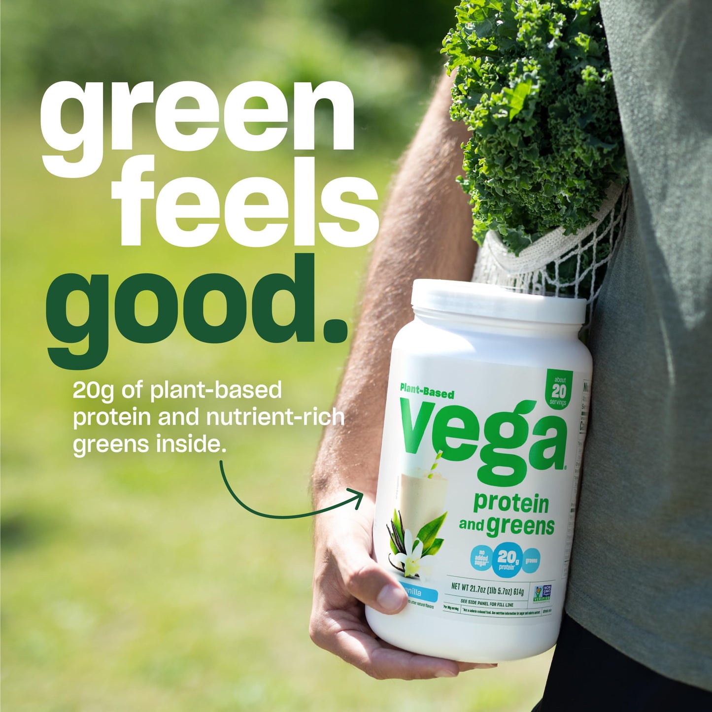 Vega Protein & Greens Powder, Chocolate, 28.7 Ounce