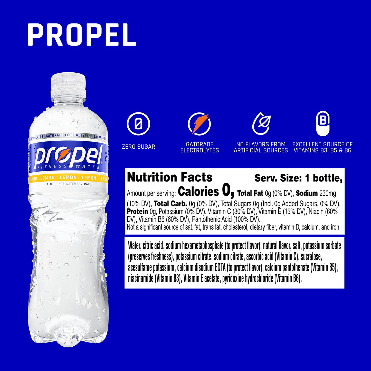 Propel, Kiwi Strawberry, Zero Calorie Sports Drinking Water with Electrolytes and Vitamins C&E, 16.9 Fl Oz (Pack of 12) - Packaging May Vary