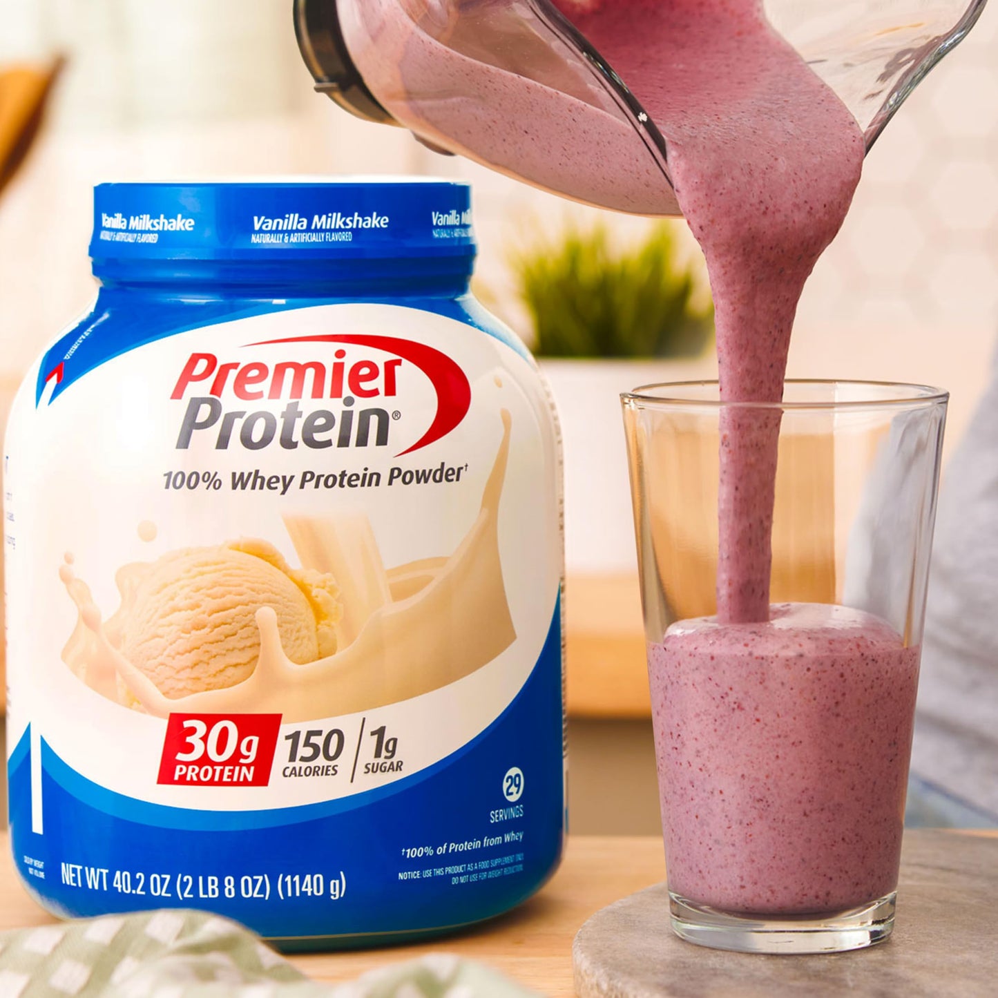 Premier Protein Powder, Chocolate Milkshake, 30g Protein, 1g Sugar, 100% Whey Protein, Keto Friendly, No Soy Ingredients, Gluten Free, 17 Servings, 24.5 Ounce (Pack of 1)