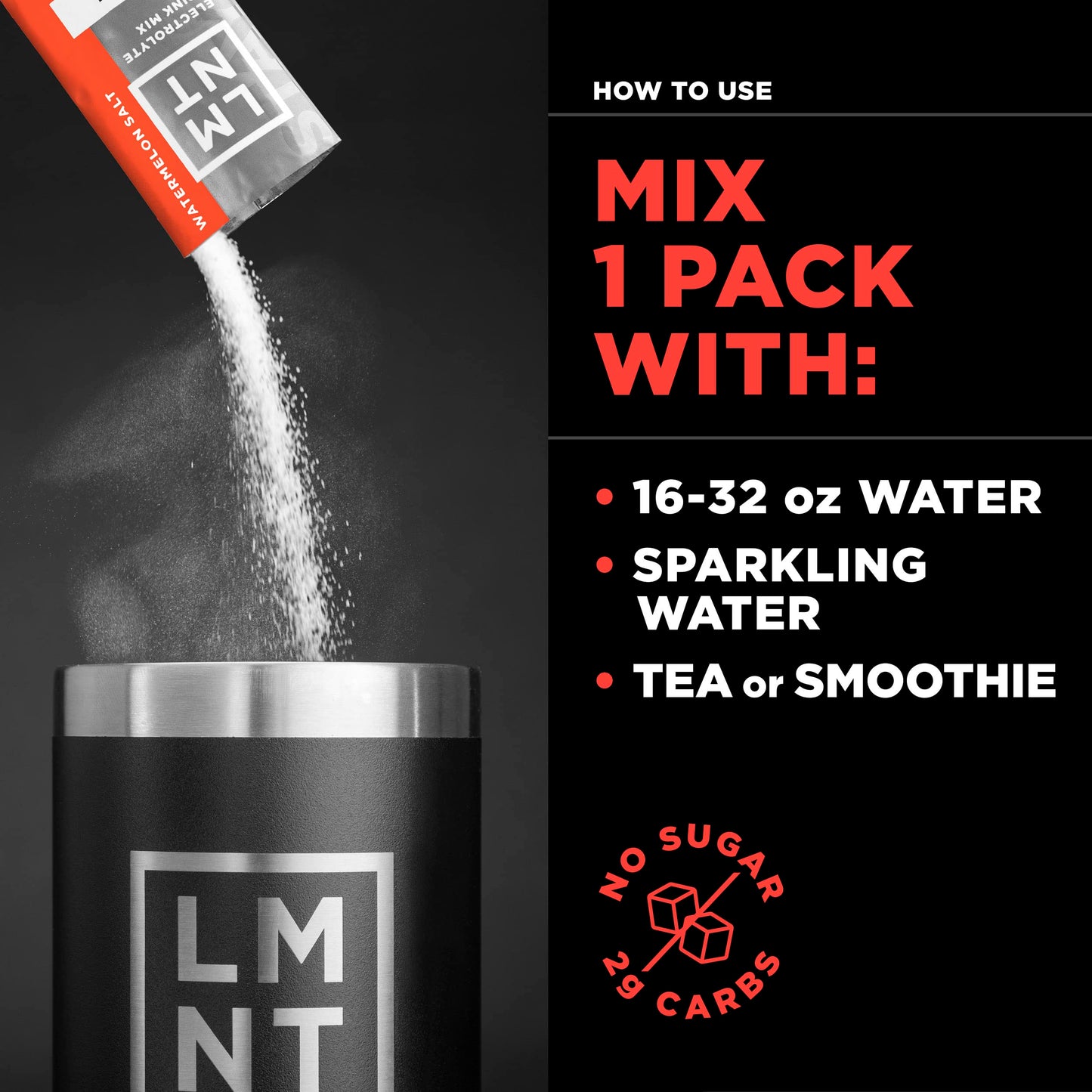 LMNT Zero Sugar Electrolytes - Raspberry Salt | Drink Mix | 30-Count