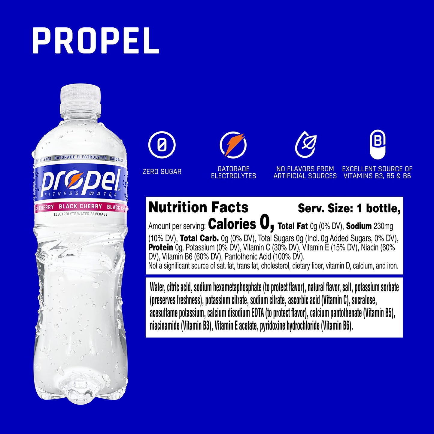 Propel, Kiwi Strawberry, Zero Calorie Sports Drinking Water with Electrolytes and Vitamins C&E, 16.9 Fl Oz (Pack of 12) - Packaging May Vary