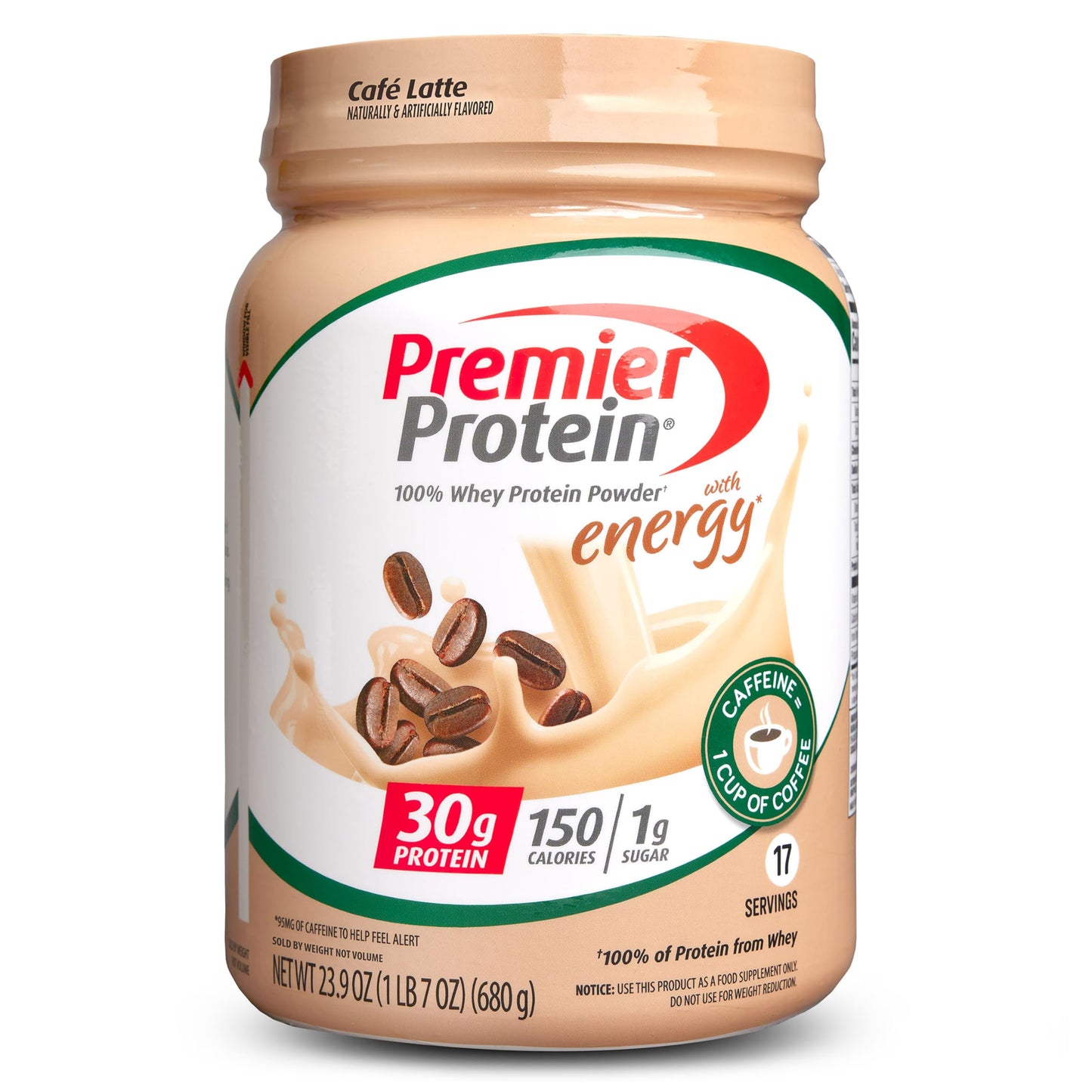 Premier Protein Powder, Chocolate Milkshake, 30g Protein, 1g Sugar, 100% Whey Protein, Keto Friendly, No Soy Ingredients, Gluten Free, 17 Servings, 24.5 Ounce (Pack of 1)