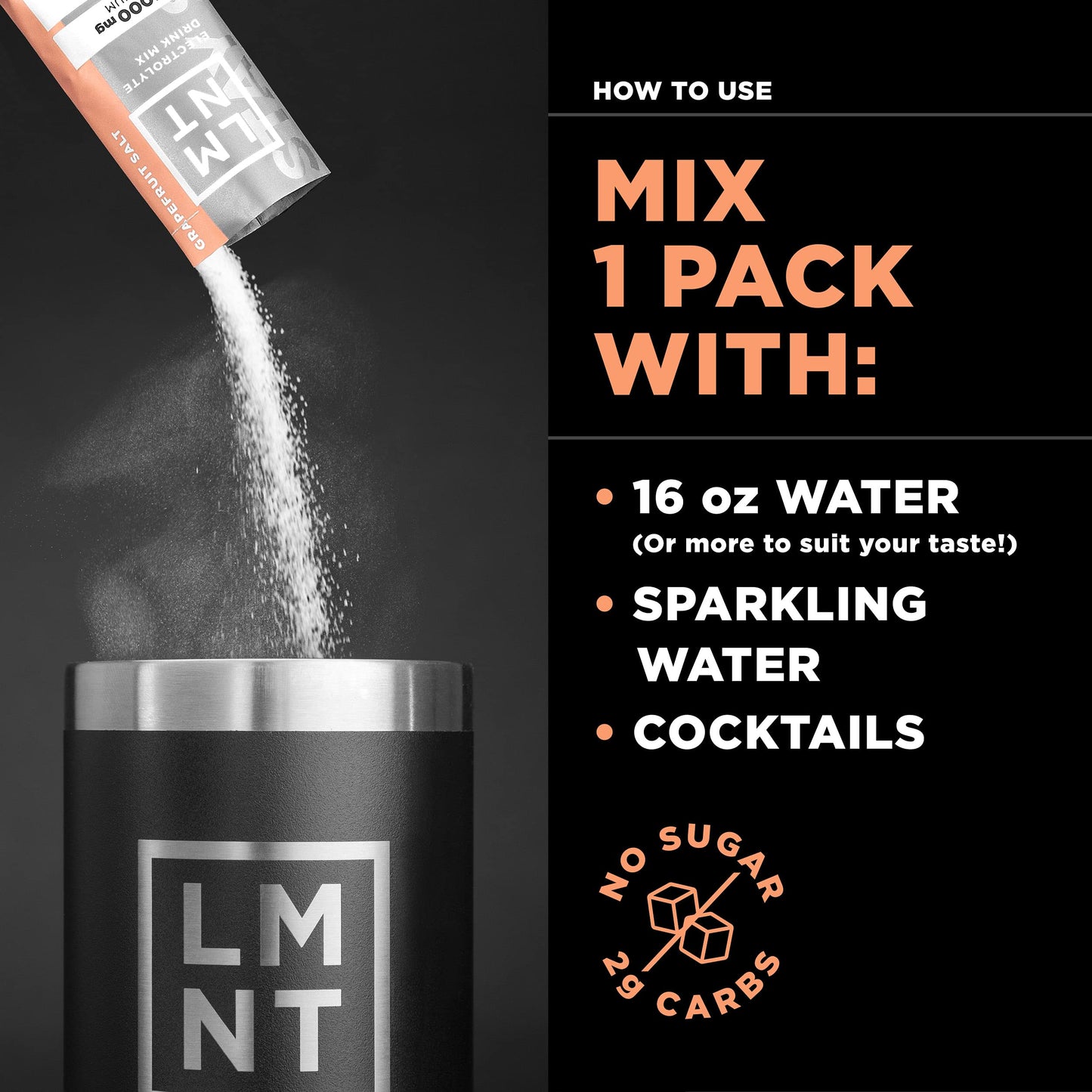 LMNT Zero Sugar Electrolytes - Raspberry Salt | Drink Mix | 30-Count
