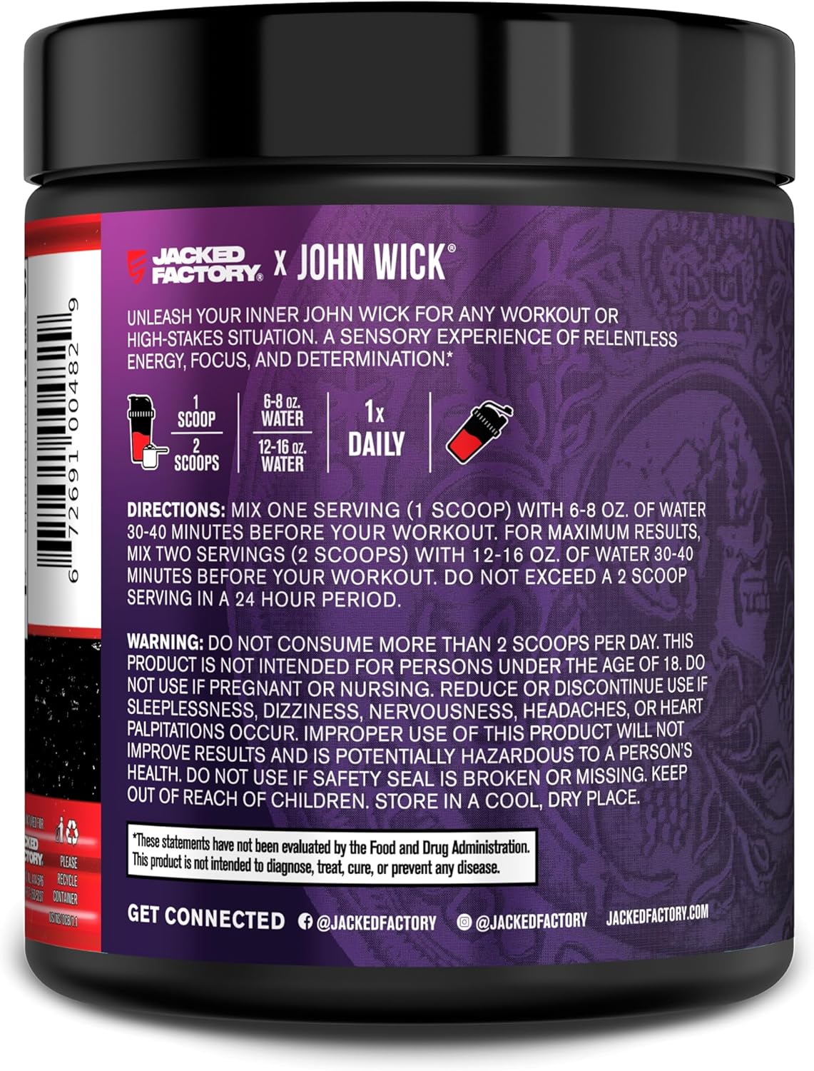 Jacked Factory NITROSURGE Pre Workout Supplement - for Energy, Instant Strength Gains, Clear Focus, Intense Pumps - Nitric Oxide Booster & Preworkout Powder with Beta Alanine - 30 Servings, Pineapple