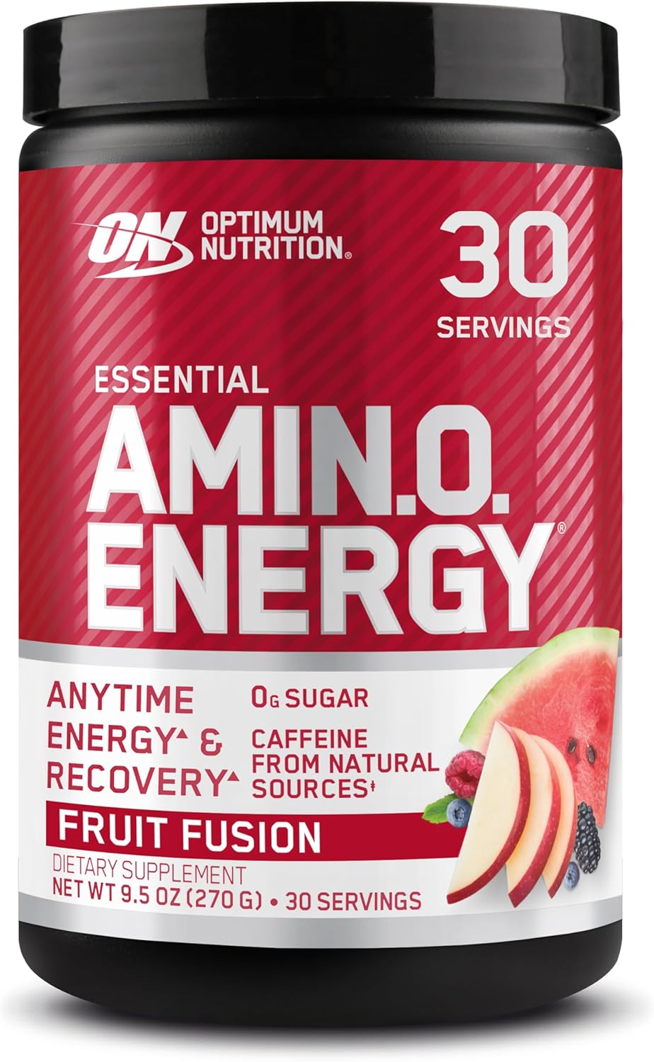 Optimum Nutrition Amino Energy - Pre Workout with Green Tea, BCAA, Amino Acids, Keto Friendly, Green Coffee Extract, Energy Powder - Blue Raspberry, 30 Servings (Packaging May Vary)