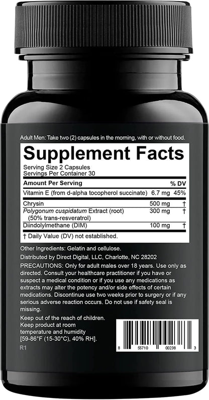 Estro-Regulator - DIM Supplement, Estrogen Blocker for Men and Aromatase Inhibitor, Testosterone Booster - 60 Capsules