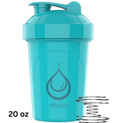 4 PACK, 20 oz Shaker Bottles for Protein Mixes | BPA-Free & Dishwasher Safe | 4 small protein shaker bottle | Shaker Cups for protein shakes | Blender Shaker Bottle Pack