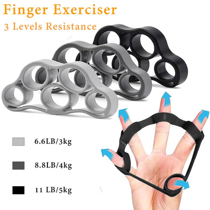 Grip Strength Trainer with Forearm Strengthener, Hand Grip Strengthener, Hand Extension Exerciser, Stress Relief Ball and Hand Grip Strengthener for Muscle Building and Injury Recover(5 PCS)