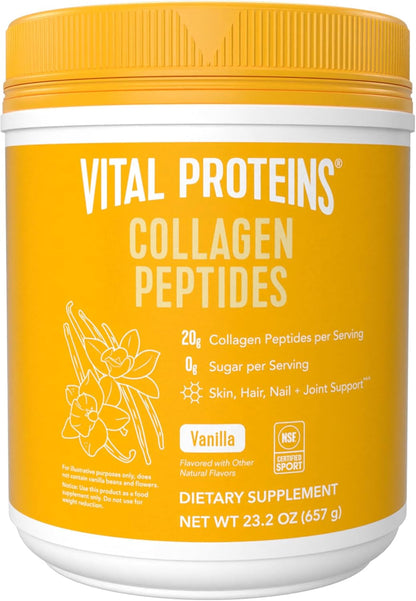 Vital Proteins Collagen Peptides Powder - Grass Fed Collagen Peptides for Hair, Nail, Skin, Bone & Joint Health, Unflavored, 9.33oz