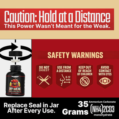 Smelling Salts Ammonia Inhalants, Smelling Salts Powerlifting Athletes Strong Drivers Powerful Focus Wake up Energy, Rush Inhalant, Driver, Wake up Fighter Football Hockey Baseball Weight Lifting