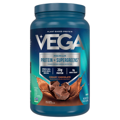 Vega Protein & Greens Powder, Chocolate, 28.7 Ounce