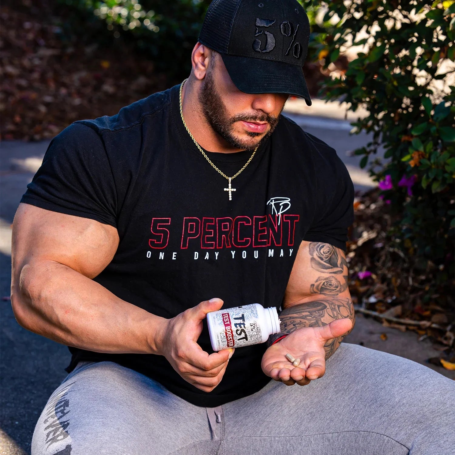 Rich Piana Test | Natural Testosterone Booster for Men | Muscle Builder, Male Vitality, Energy & Stamina | Tongkat Ali (Longjack), Shilajit, Fenugreek, DIM, Boron | 120 Capsules