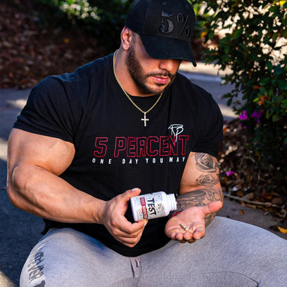 Rich Piana Test | Natural Testosterone Booster for Men | Muscle Builder, Male Vitality, Energy & Stamina | Tongkat Ali (Longjack), Shilajit, Fenugreek, DIM, Boron | 120 Capsules