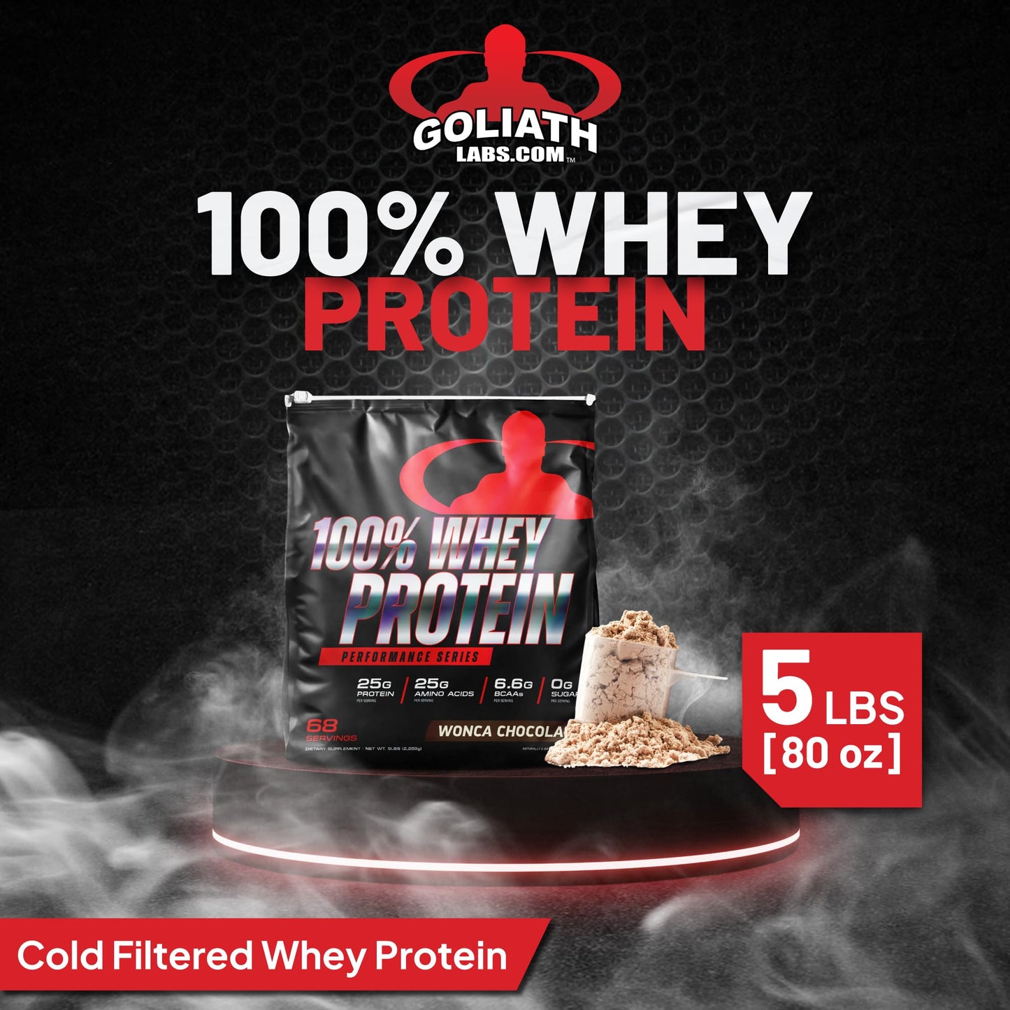 Goliath Labs GL 100% Whey Protein Powder 20 lb (Chocolate)