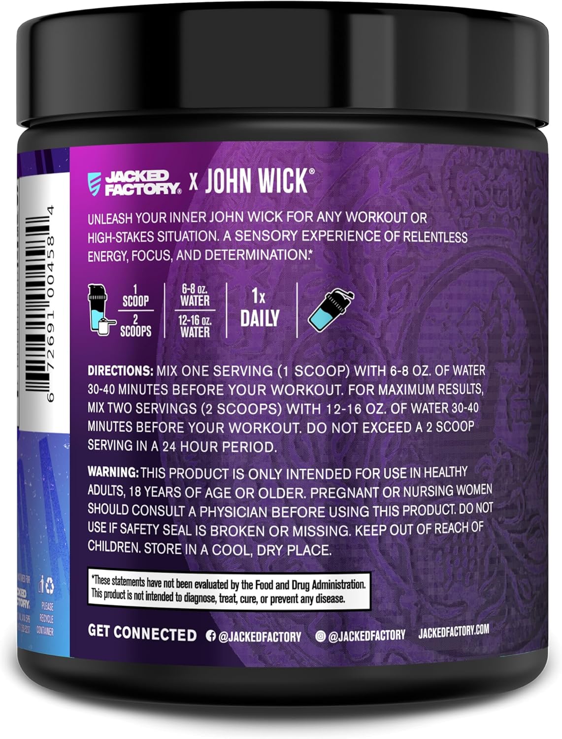 Jacked Factory NITROSURGE Pre Workout Supplement - for Energy, Instant Strength Gains, Clear Focus, Intense Pumps - Nitric Oxide Booster & Preworkout Powder with Beta Alanine - 30 Servings, Pineapple