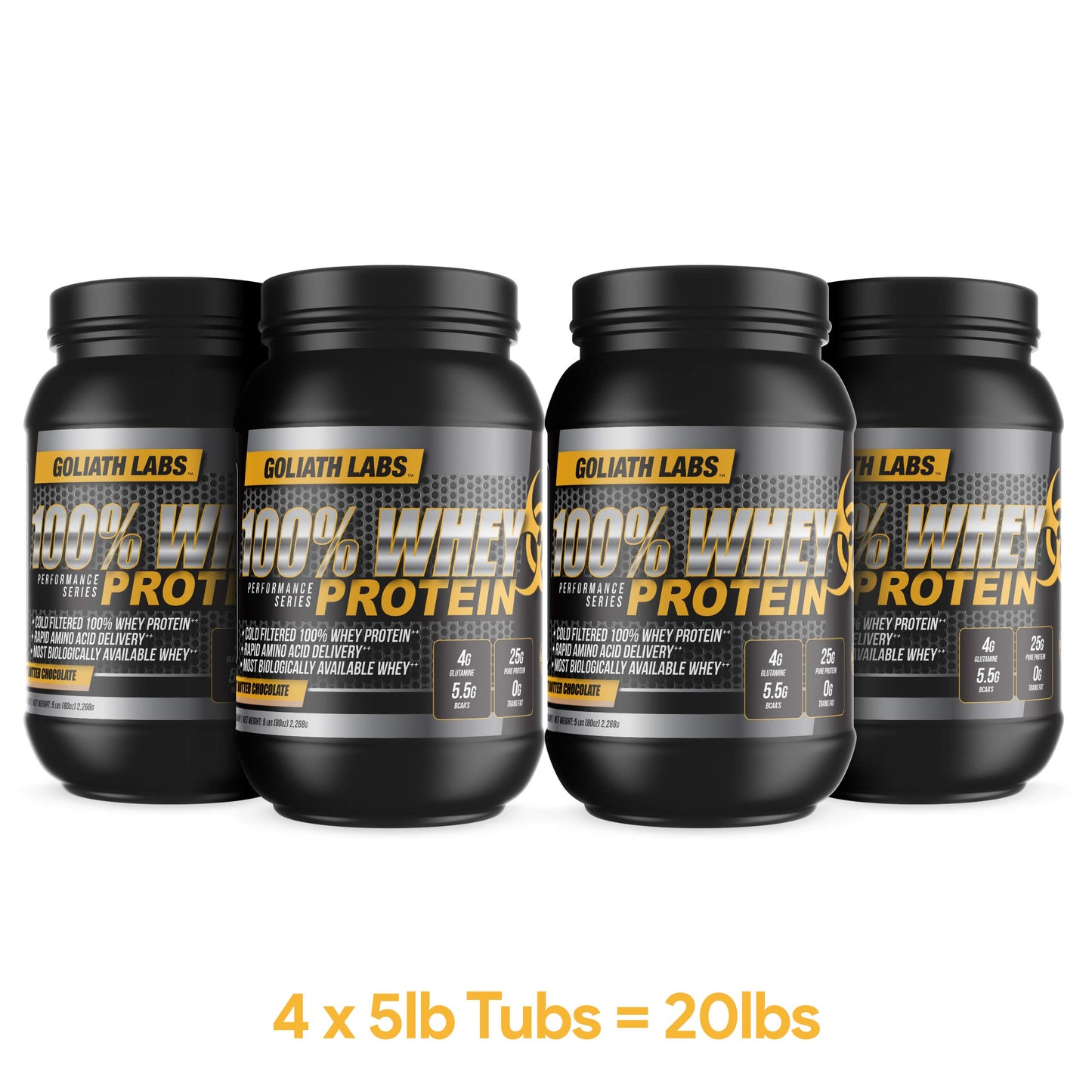 Goliath Labs GL 100% Whey Protein Powder 20 lb (Chocolate)