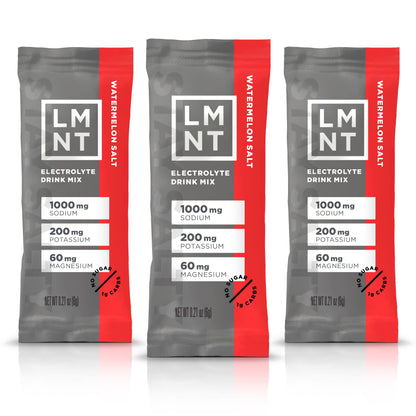 LMNT Zero Sugar Electrolytes - Raspberry Salt | Drink Mix | 30-Count