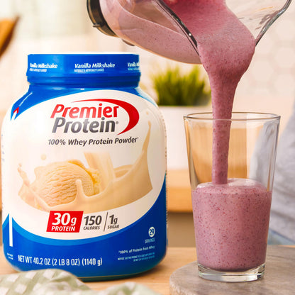 Premier Protein Powder, Chocolate Milkshake, 30g Protein, 1g Sugar, 100% Whey Protein, Keto Friendly, No Soy Ingredients, Gluten Free, 17 Servings, 24.5 Ounce (Pack of 1)